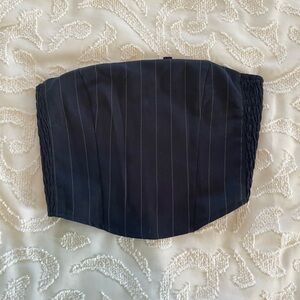 Zara Pin Striped bandeau Top